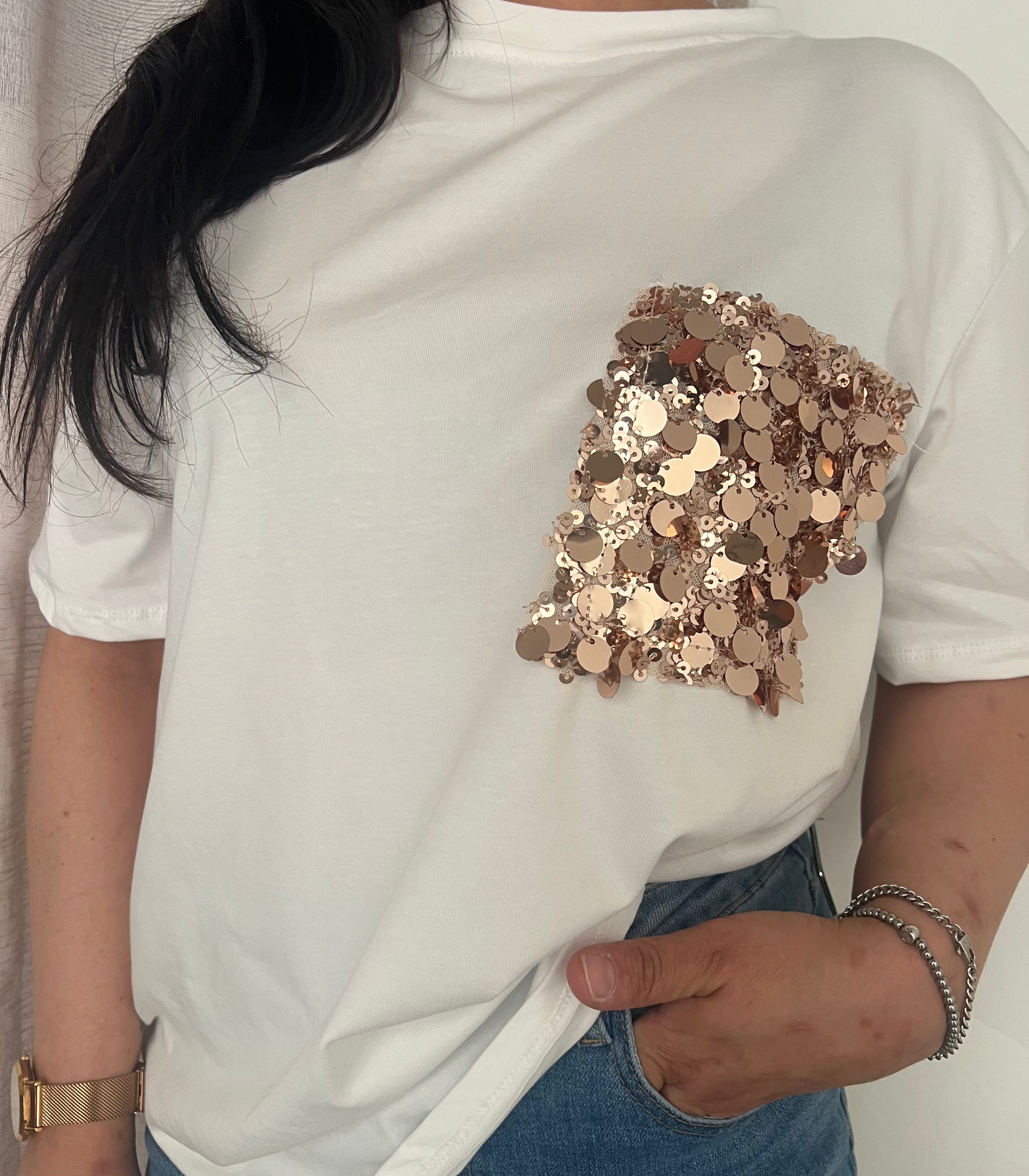 Maglia paillettes